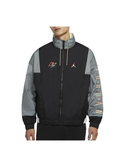 Air Jordan MENS Sport DNA Logo Printed Hooded Jacket Black CK9566-011