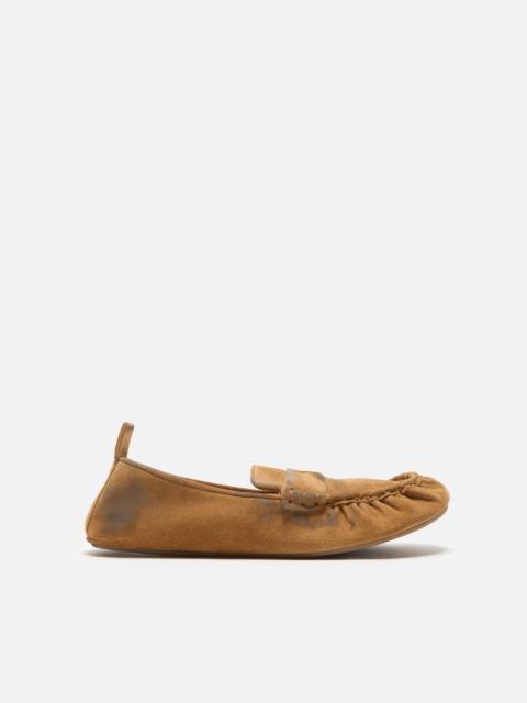 Suede loafer - Beige/blue