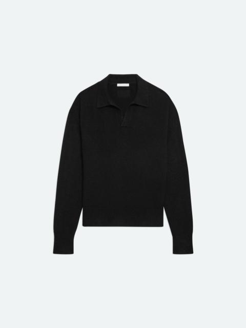 BRUSHED POLO SWEATER