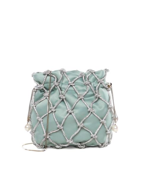 embellished bucket bag