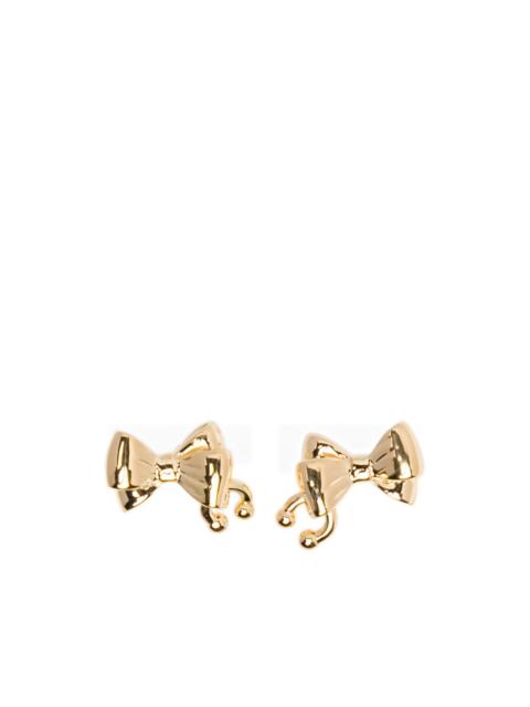 bow pierced earrings