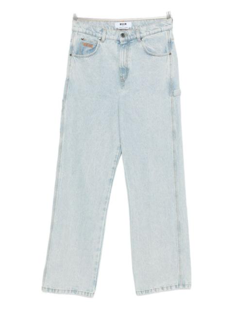 cotton straight jeans