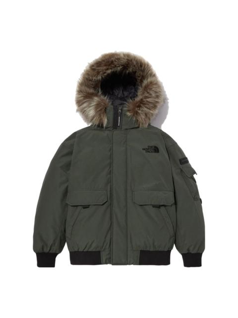 THE NORTH FACE Logo Polar Air Down Bomber Jacket 'Olivegreen' NJ1DN86B