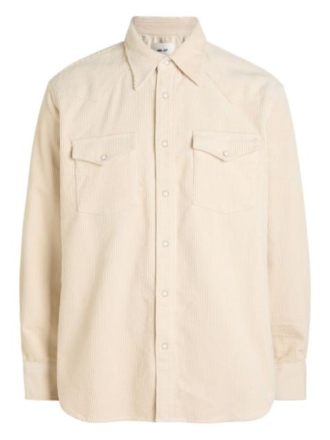 Ricky corduroy-effect button shirt