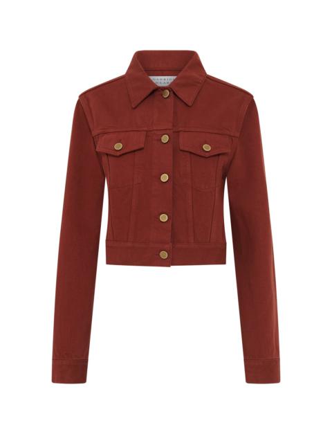 Bronte Jacket in Burnt Sienna Recycled Cotton Denim