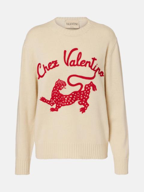 Chez Valentino virgin wool top