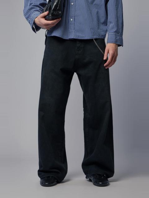 Casual Pants Dark Brown/Black