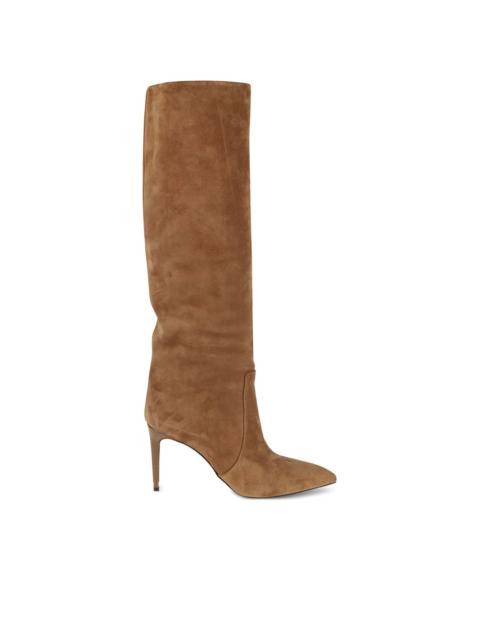 85mm suede leather knee-high boots