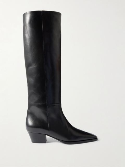 Medea leather knee boots Black