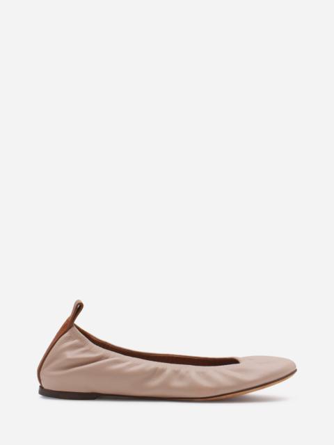 THE LEATHER BALLERINA FLAT