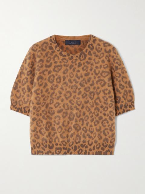 Toulon Leopard Brushed-cashmere Sweater