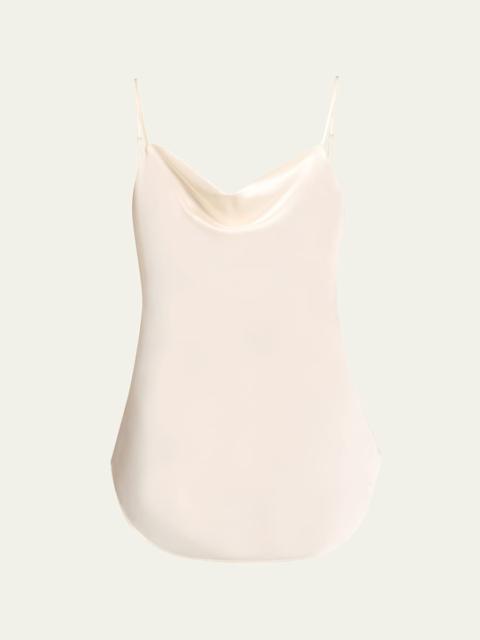Marta Cowl-Neck Silk Camisole