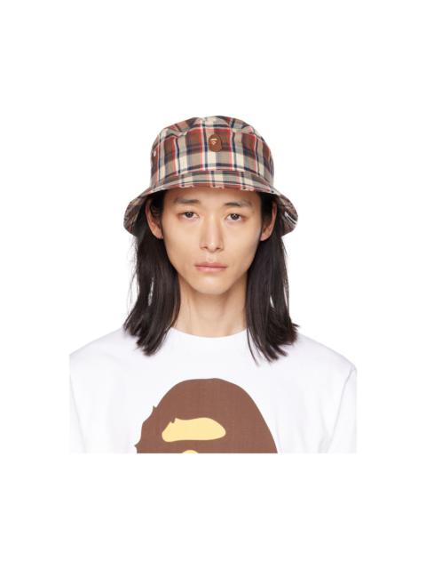 Red Check Bucket Hat