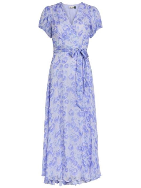 Rixo Corrine Floral-print Chiffon Maxi Dress