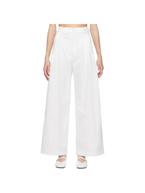 White Olympe Trousers