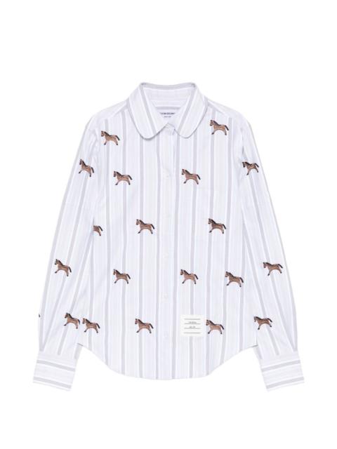 horse-embroidered shirt