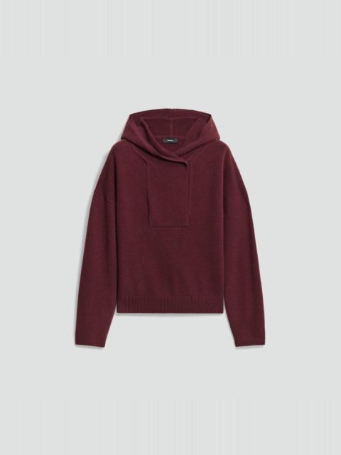 Oversized Hoodie in Felted Wool-Cashmere