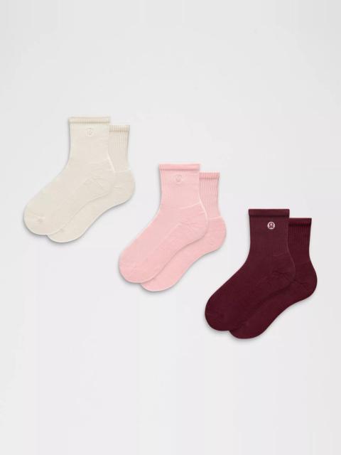 Unisex Daily Essential Quarter Socks *3 Pack