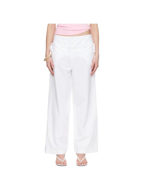 White Anna Trousers