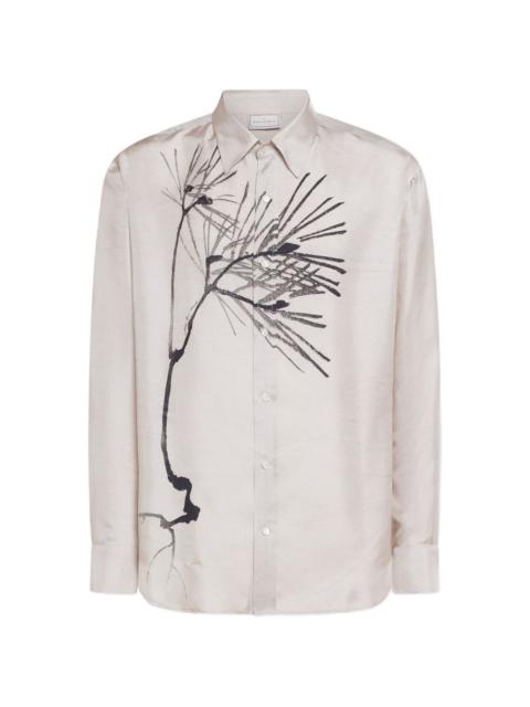 brushstroke-motif shirt