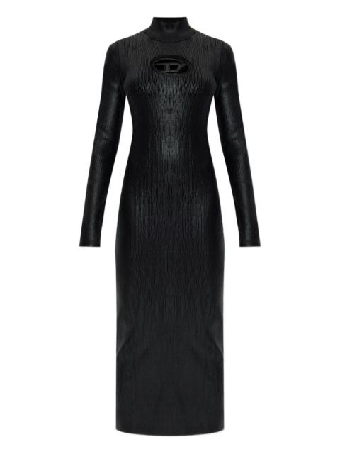 logo-detail ribbed dress