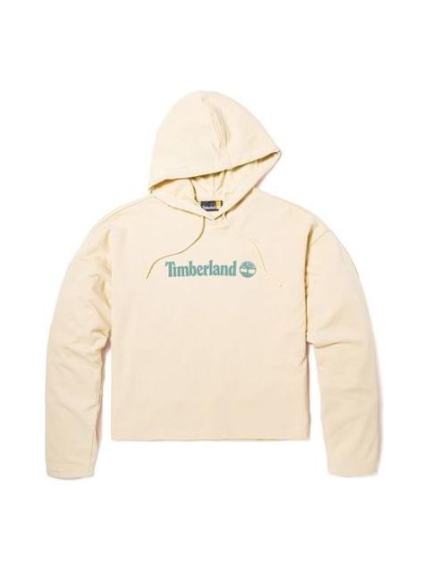 (WMNS) Timberland Brand hoodie 'White' A6AZ2-V04