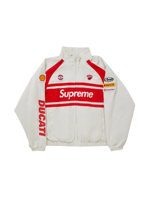 Supreme Ducati Track Jacket Light Grey