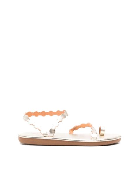Cronos flat leather sandals