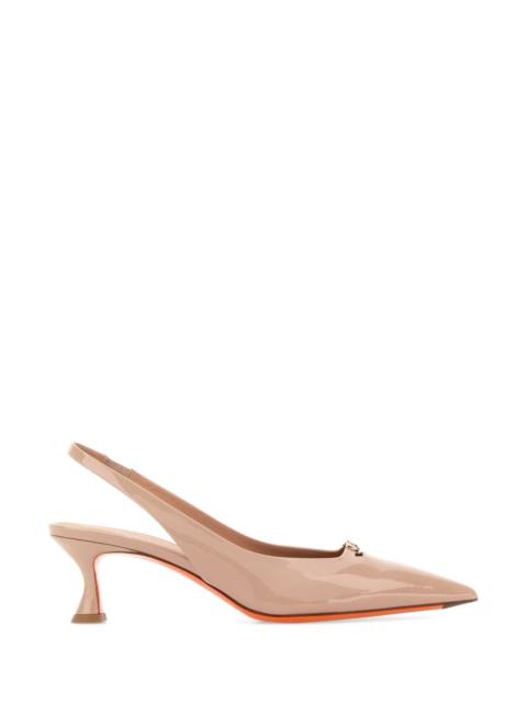 Santoni Sabin Slingback Heel — Beige