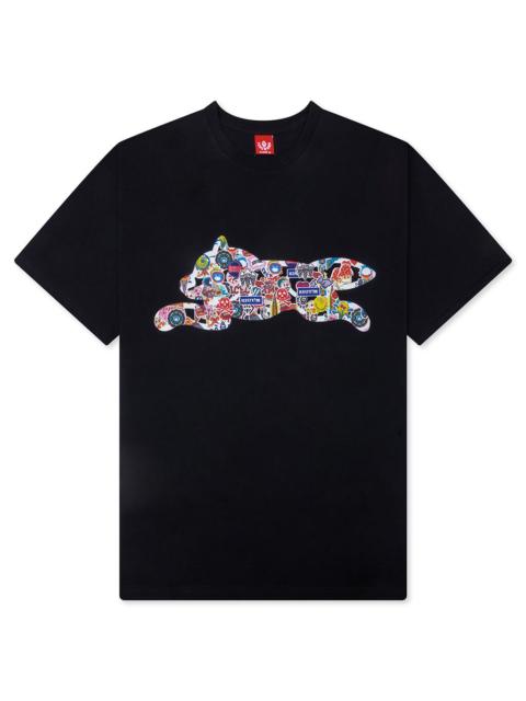 STICKERS S/S TEE - BLACK