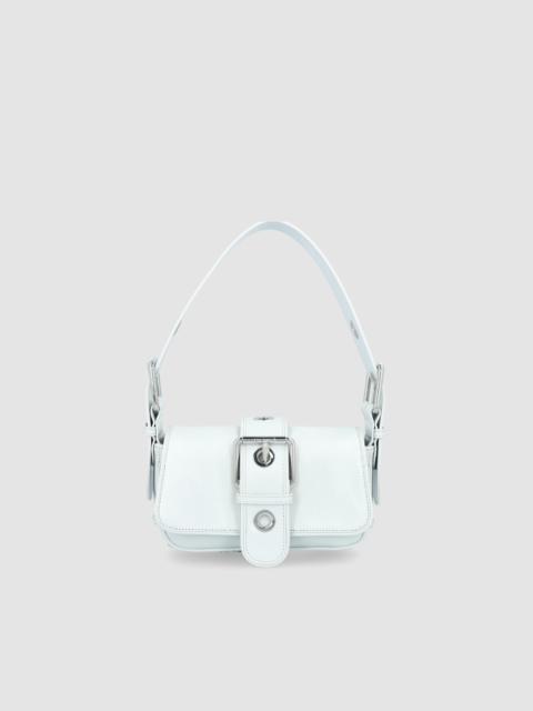 Eloise Burrata Creased Calf Leather Shoulder Bag