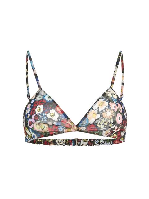 Talita Printed Bra Top black