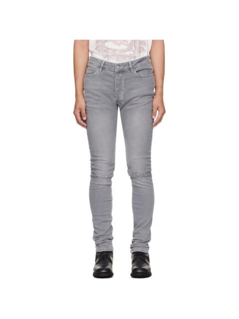 Gray Van Winkle Thrifted Jeans