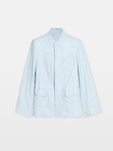 Veryn Crinkled Leather Blazer