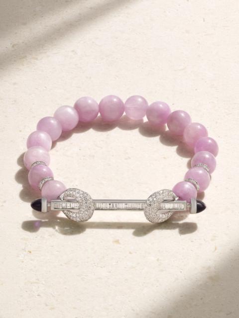 Chakra 18-karat White Gold Multi-stone Bracelet