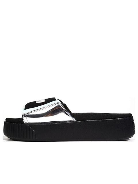 (WMNS) PUMA Platform Slide TZ Metallic Wns 'Silver' 369421-02