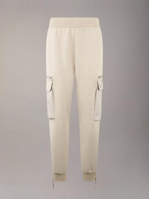 MIXED MEDIA NEOPRENE JOGGERS