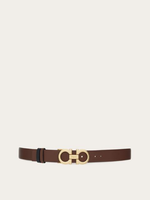 Reversible and adjustable Gancini belt