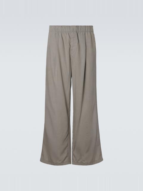 Leisure wide-leg pants