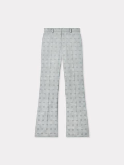 'KENZO Weave' flared pants in jacquard wool