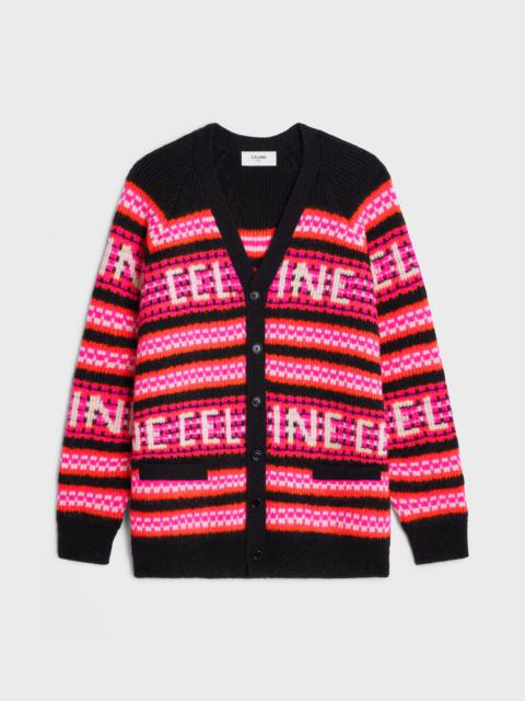 CELINE CARDIGAN IN SKI JACQUARD WOOL