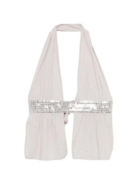 Gimaguas Infinito Sequin Halterneck Top