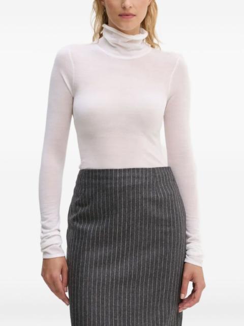 turtleneck long-sleeve T-shirt