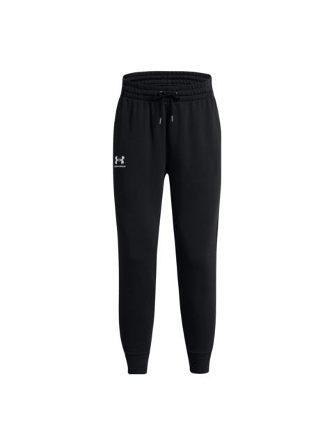 (WMNS) Under Armour Essential Fleece Pants 'Black' 1379443-001