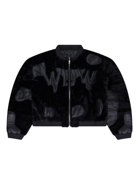 appliqué bomber jacket
