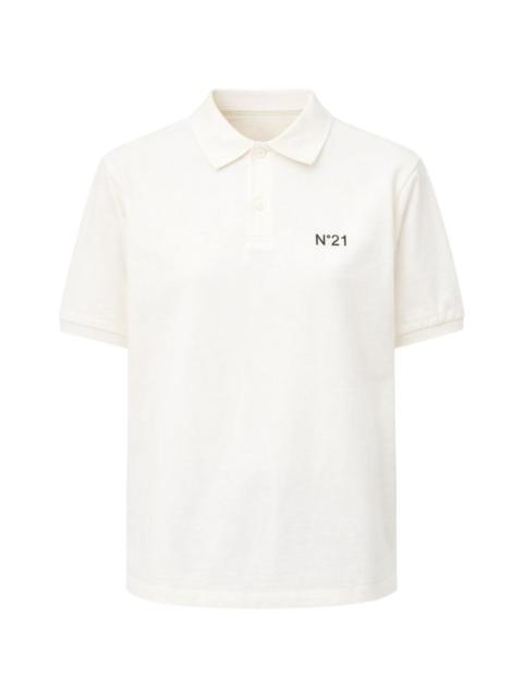 logo-embroidered short-sleeve polo shirt