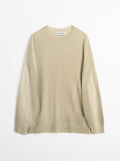 Slant Knit Moss Spray Dye Cherub Wool