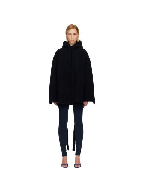 Navy Felted Scuba Anorak