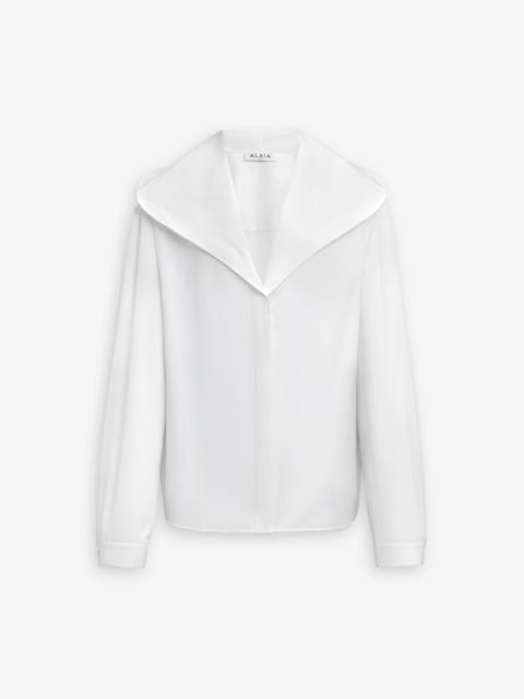 POPLIN HOODED SHIRT