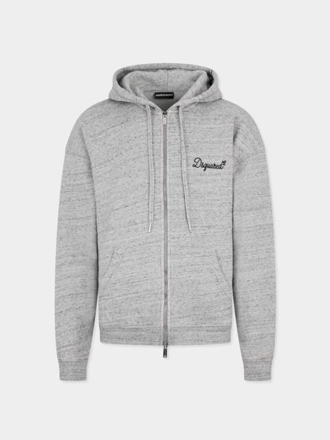 DSQUARED2 SIGNATURE RELAX FIT ZIPPED HOODIE